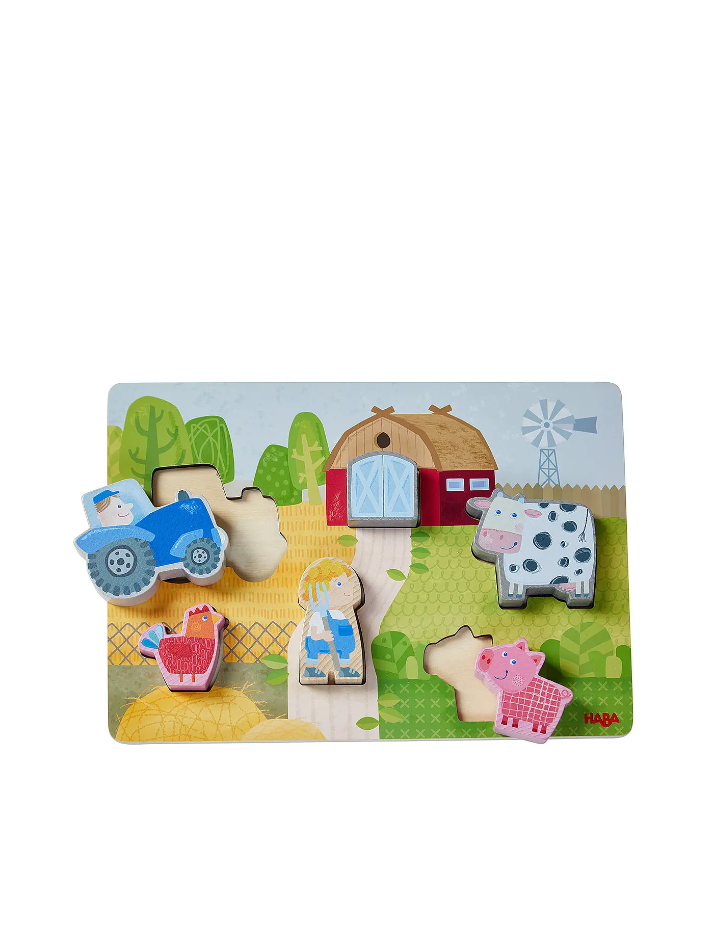 HABA | Holzpuzzle Auf dem Bauernhof | 